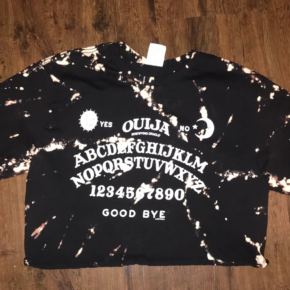 Ouija cropped bleach tee